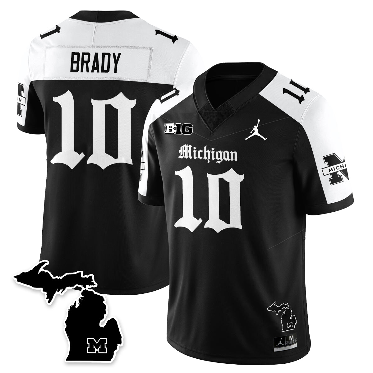 MICH Gothic Vapor Limited Football Jersey - All Stitched-DTD