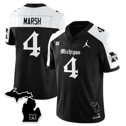 MICH Gothic Vapor Limited Football Jersey - All Stitched-DTD