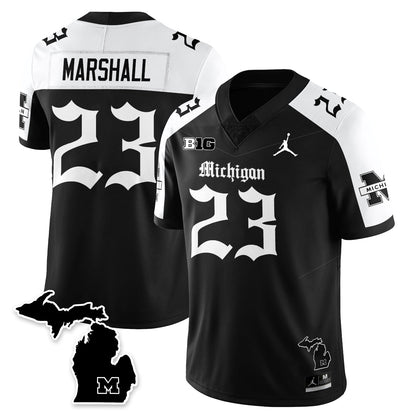 MICH Gothic Vapor Limited Football Jersey - All Stitched-DTD