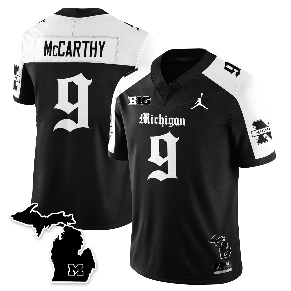 MICH Gothic Vapor Limited Football Jersey - All Stitched-DTD