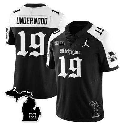 MICH Gothic Vapor Limited Football Jersey - All Stitched-DTD