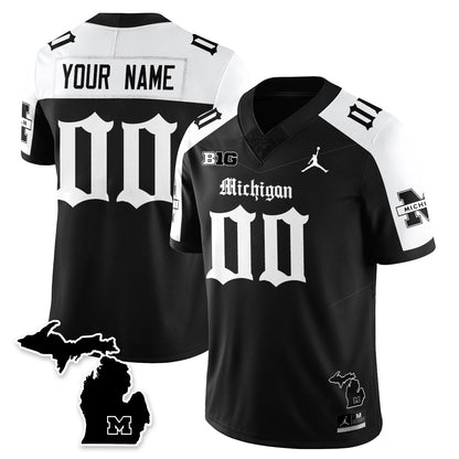 MICH Gothic Vapor Limited Football Jersey - All Stitched-DTD