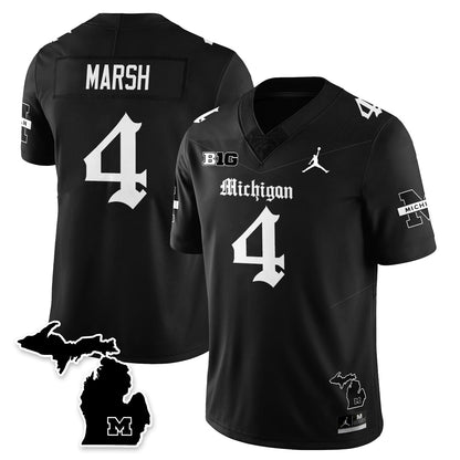 MICH Gothic Vapor Limited Football Jersey - All Stitched-DTD