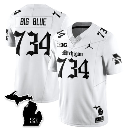 MICH Gothic Vapor Limited Football Jersey - All Stitched-DTD
