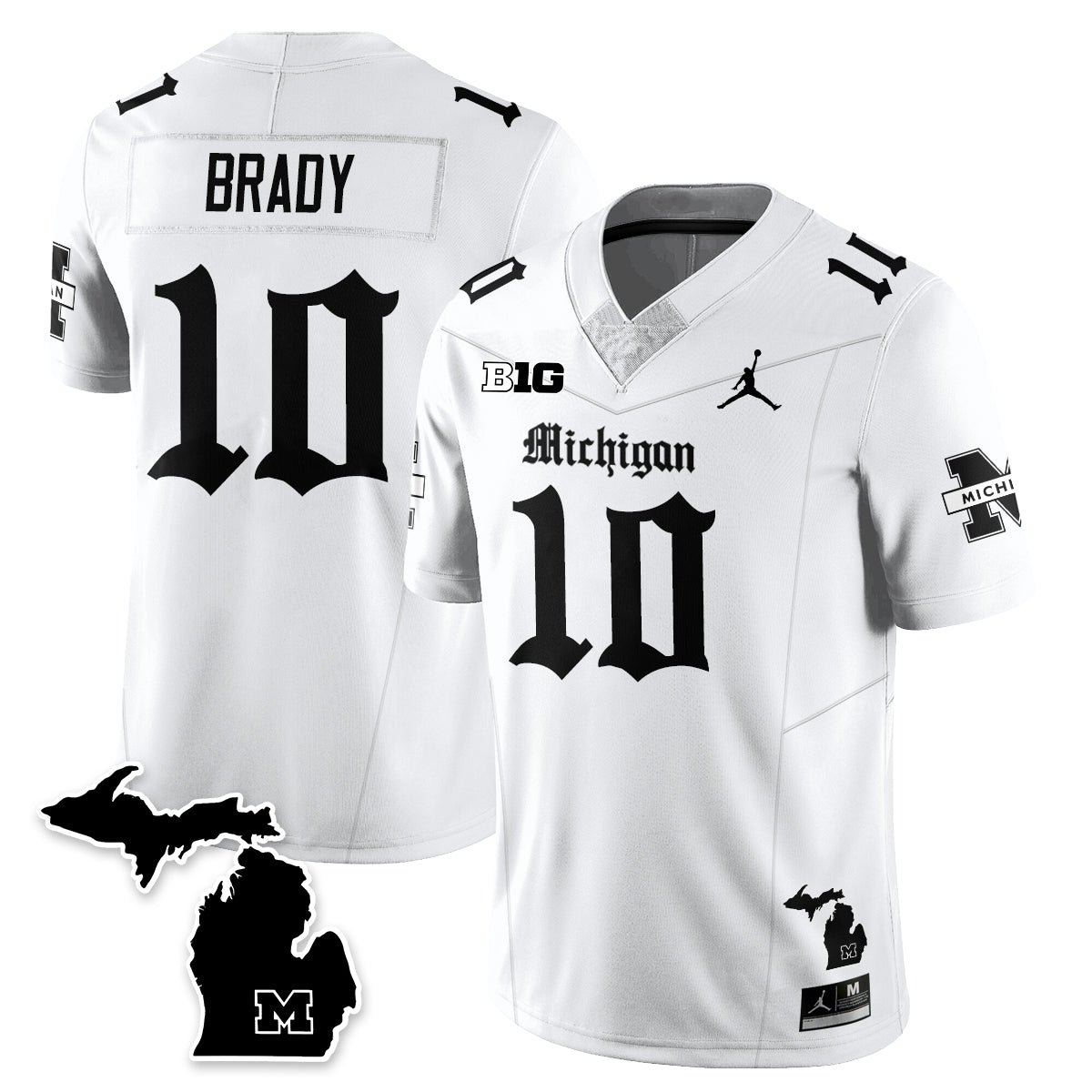 MICH Gothic Vapor Limited Football Jersey - All Stitched-DTD