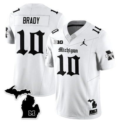 MICH Gothic Vapor Limited Football Jersey - All Stitched-DTD