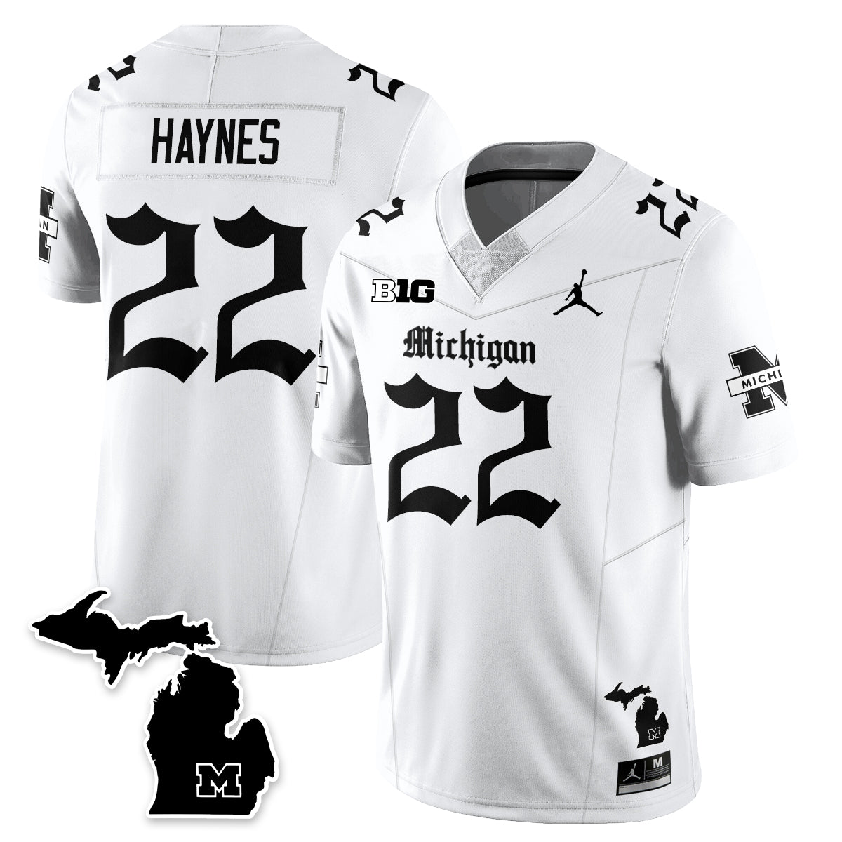 MICH Gothic Vapor Limited Football Jersey - All Stitched-DTD