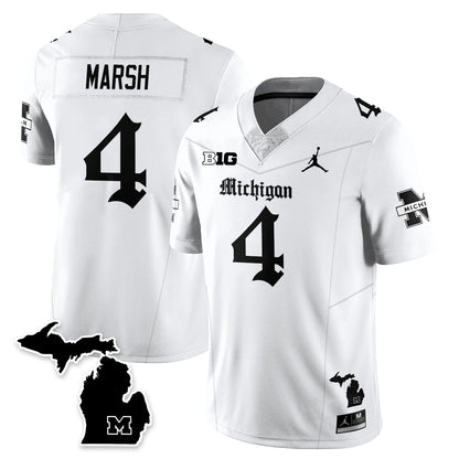 MICH Gothic Vapor Limited Football Jersey - All Stitched-DTD
