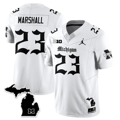 MICH Gothic Vapor Limited Football Jersey - All Stitched-DTD