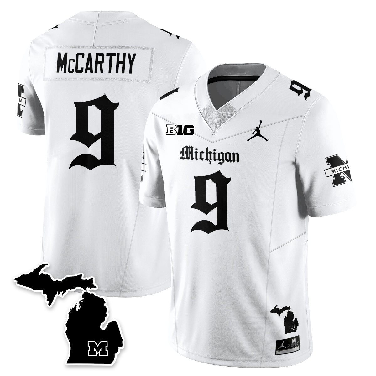 MICH Gothic Vapor Limited Football Jersey - All Stitched-DTD