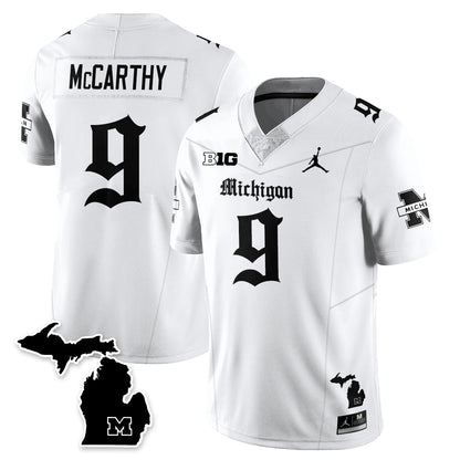 MICH Gothic Vapor Limited Football Jersey - All Stitched-DTD
