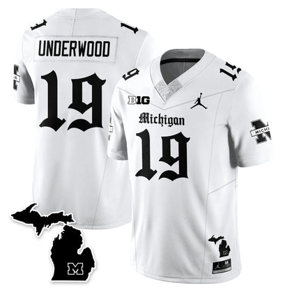 MICH Gothic Vapor Limited Football Jersey - All Stitched-DTD