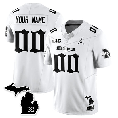 MICH Gothic Vapor Limited Football Jersey - All Stitched-DTD