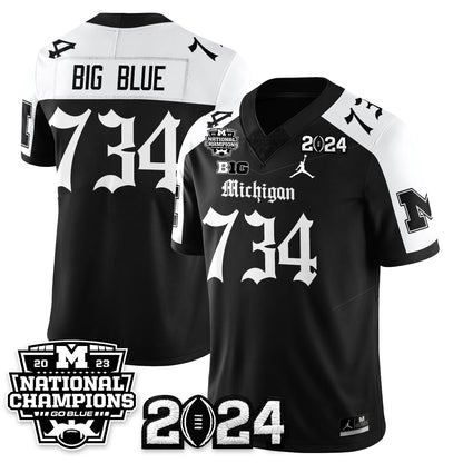 MICH Gothic 2023 National Champions Vapor Limited Football Jersey - All Stitched-DTD