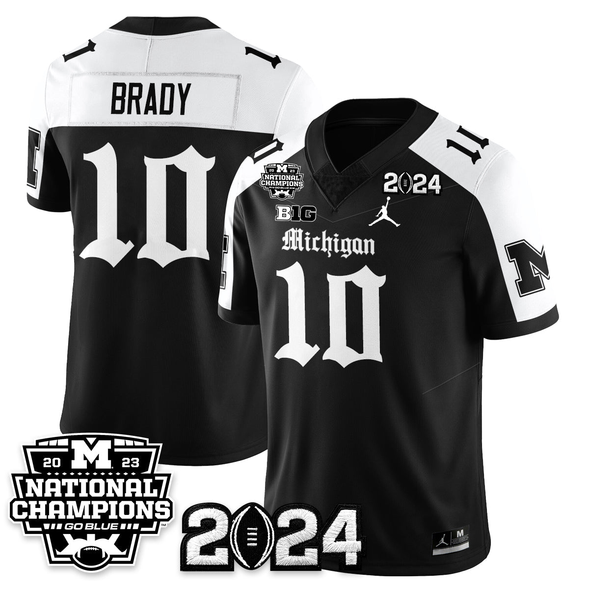 MICH Gothic 2023 National Champions Vapor Limited Football Jersey - All Stitched-DTD