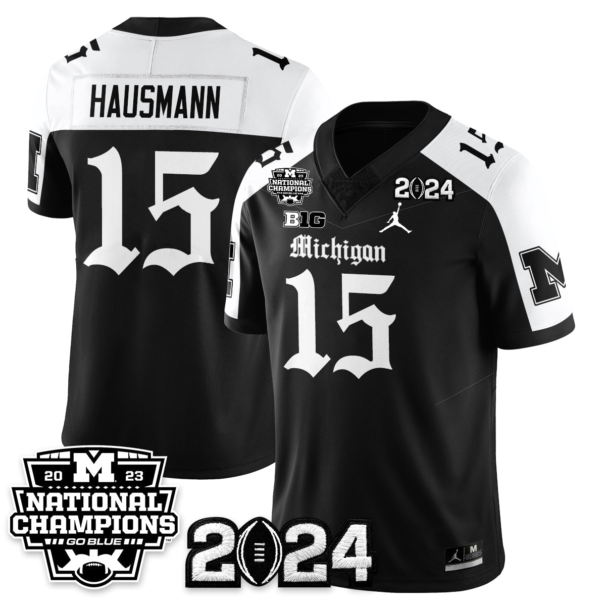 MICH Gothic 2023 National Champions Vapor Limited Football Jersey - All Stitched-DTD