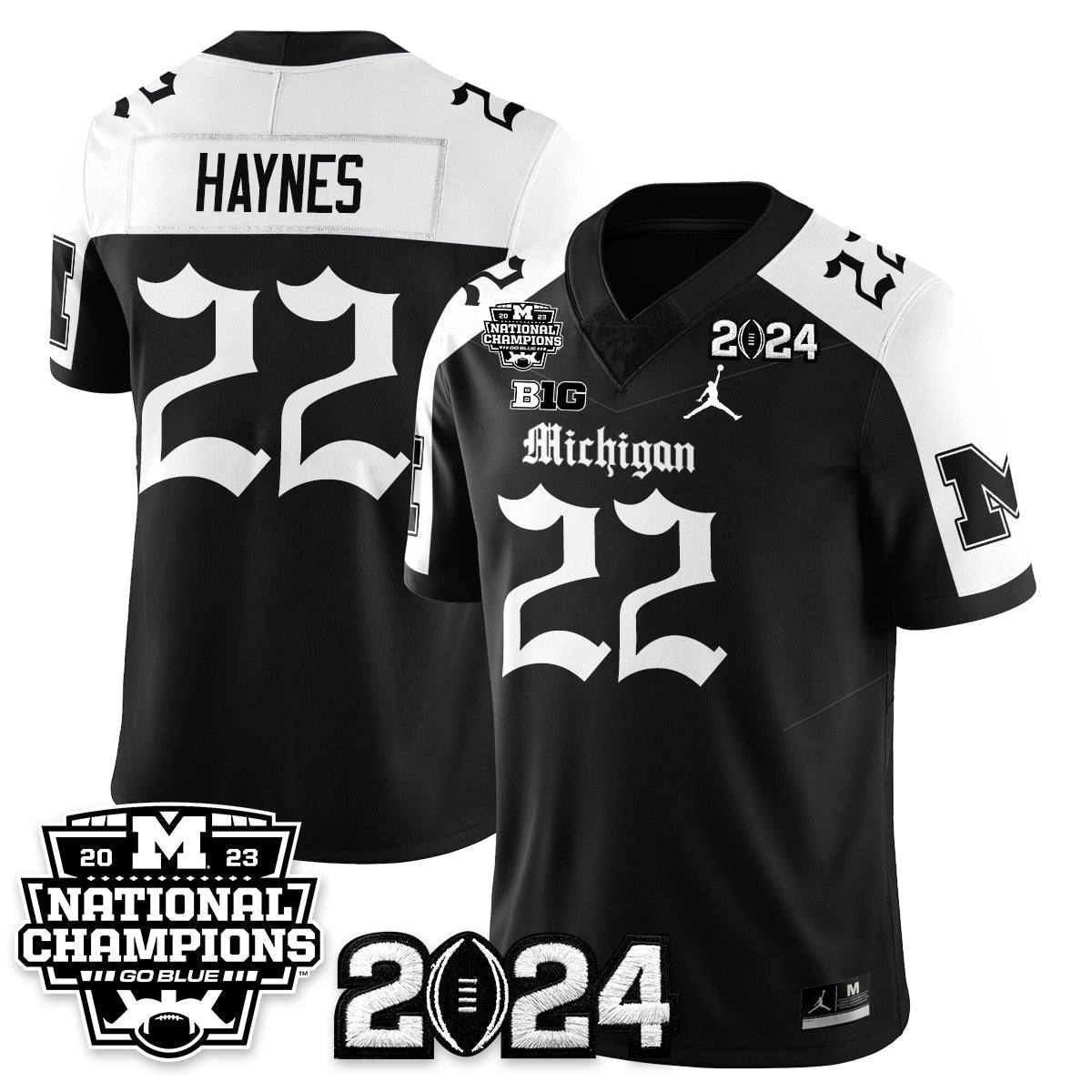 MICH Gothic 2023 National Champions Vapor Limited Football Jersey - All Stitched-DTD