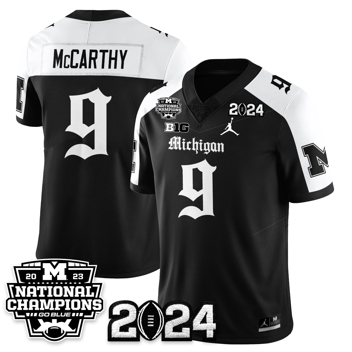 MICH Gothic 2023 National Champions Vapor Limited Football Jersey - All Stitched-DTD