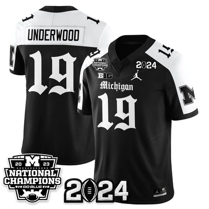 MICH Gothic 2023 National Champions Vapor Limited Football Jersey - All Stitched-DTD