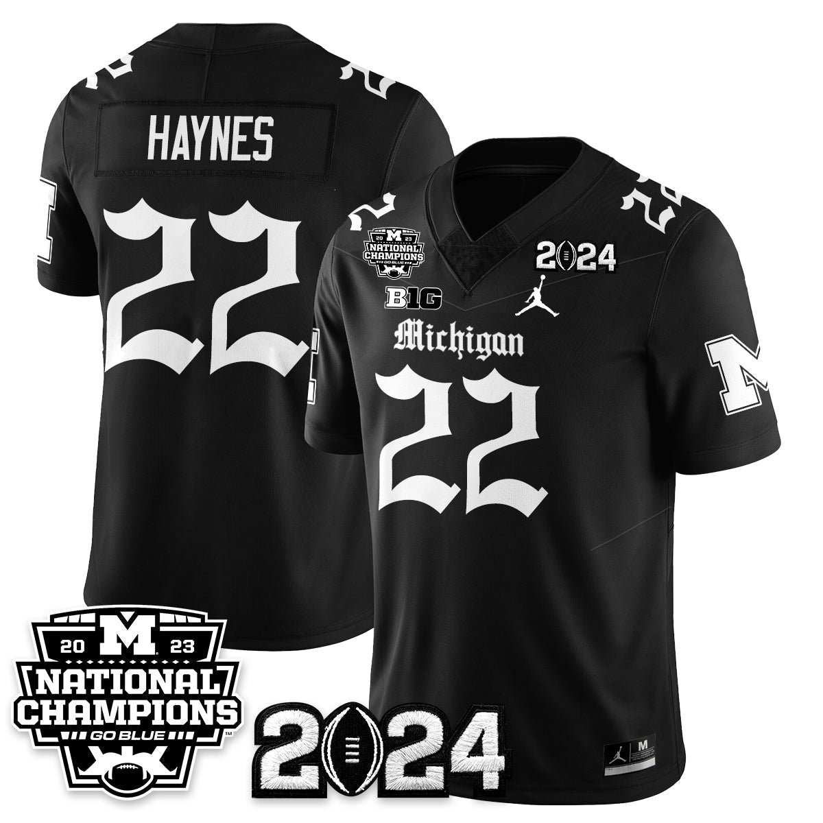 MICH Gothic 2023 National Champions Vapor Limited Football Jersey - All Stitched-DTD