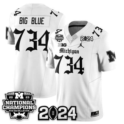 MICH Gothic 2023 National Champions Vapor Limited Football Jersey - All Stitched-DTD
