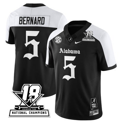 BAMA 18x-Time National Champions Gothic Vapor Limited Jersey - All Stitched-DTD