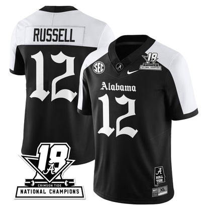 BAMA 18x-Time National Champions Gothic Vapor Limited Jersey - All Stitched-DTD