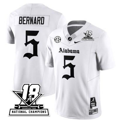 BAMA 18x-Time National Champions Gothic Vapor Limited Jersey - All Stitched-DTD