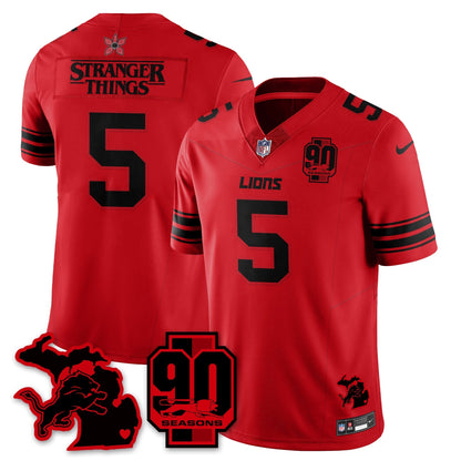 DET 'Stranger Things Edition' Vapor Limited Jersey - All Stitched-DTD