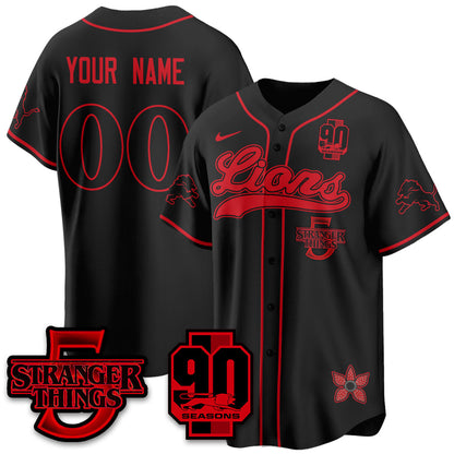 DET 'Stranger Things Edition' Vapor Limited Baseball Jersey - All Stitched-DTD