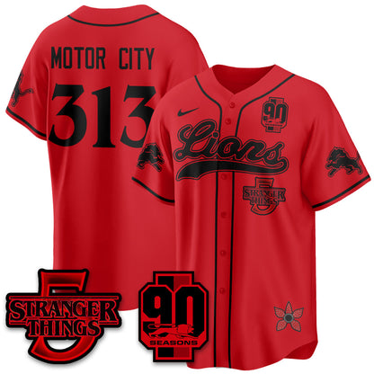 DET 'Stranger Things Edition' Vapor Limited Baseball Jersey - All Stitched-DTD