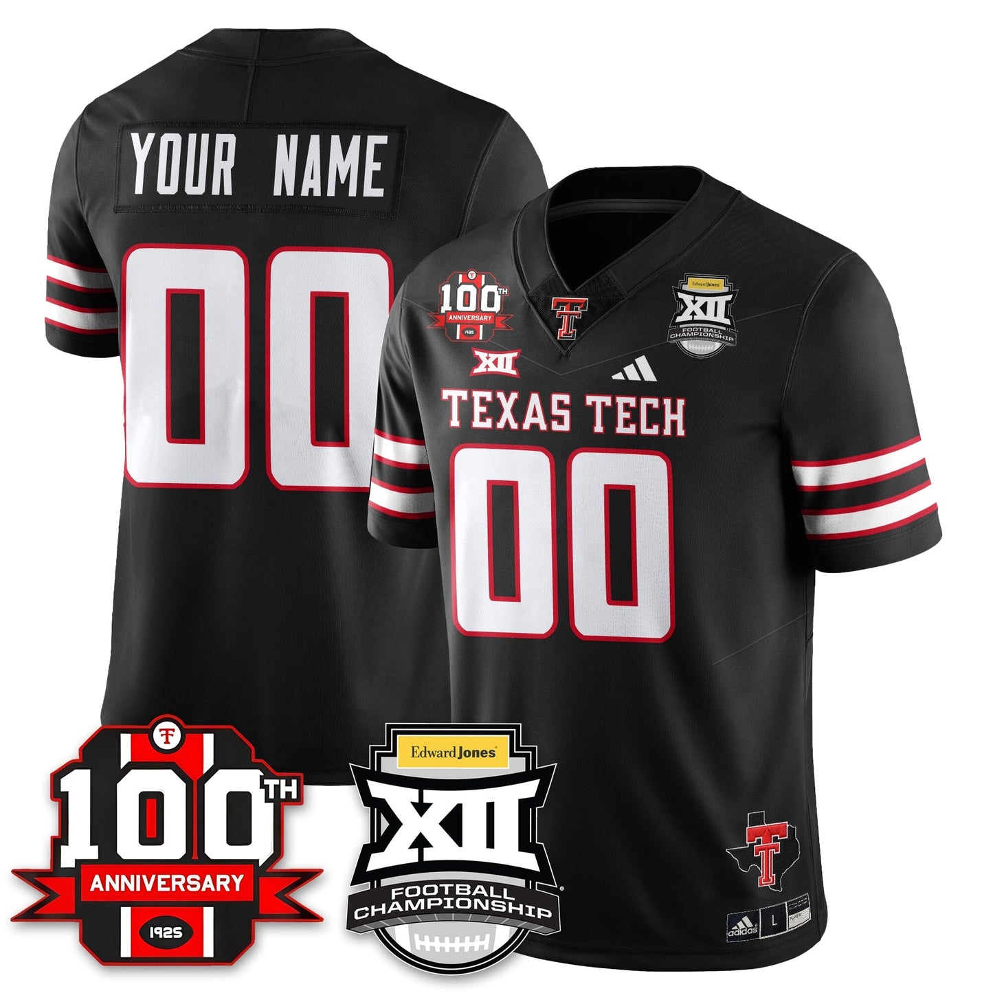 Custom TTRR Football Vapor Limited Jersey - Edward Jones Champions - All Stitched-DTD