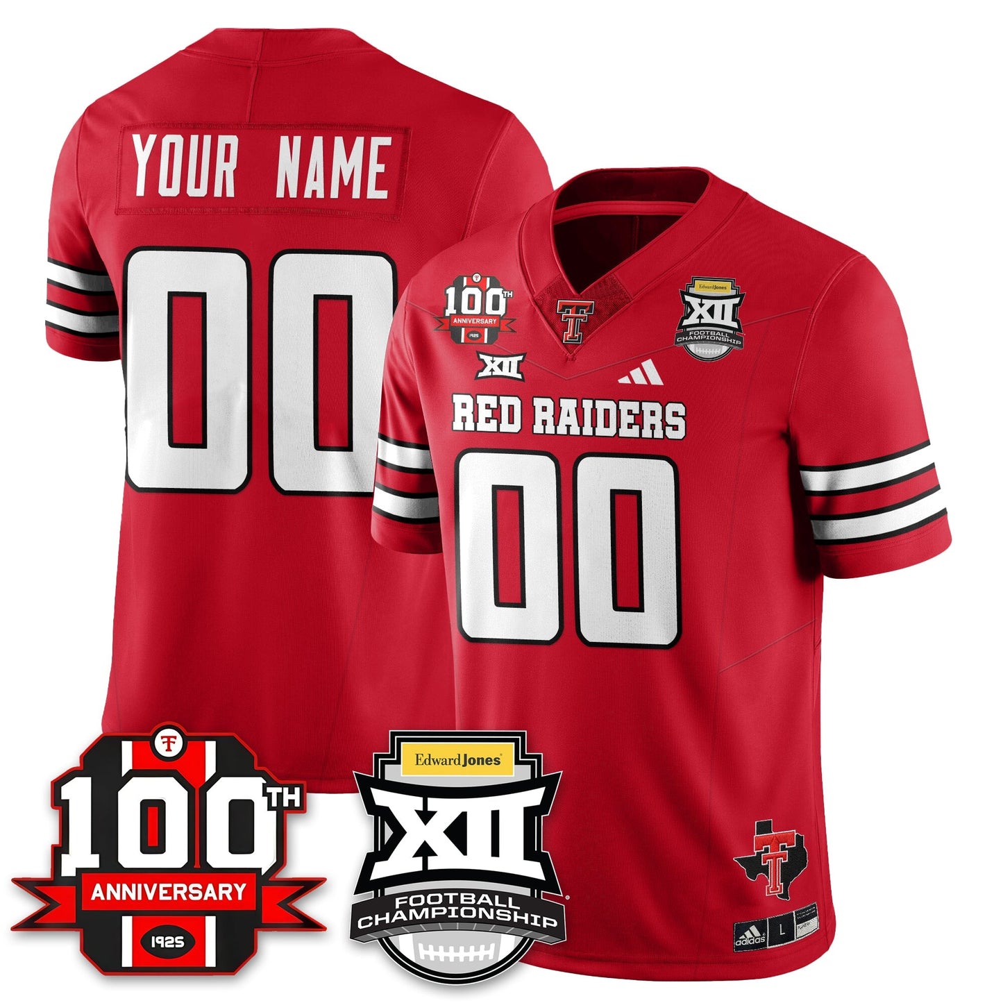 Custom TTRR Football Vapor Limited Jersey - Edward Jones Champions - All Stitched-DTD