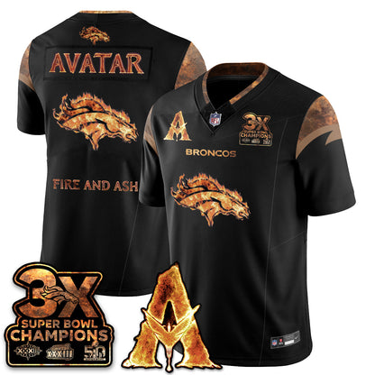 DEN x Avatar 3 Fire and Ash Jersey V2 - Stitched-DTD