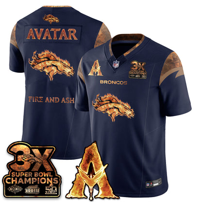 DEN x Avatar 3 Fire and Ash Jersey V2 - Stitched-DTD
