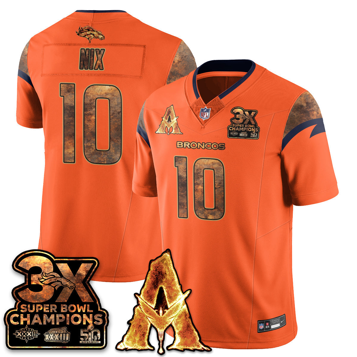DEN x Avatar 3 Fire and Ash Jersey V2 - Stitched-DTD