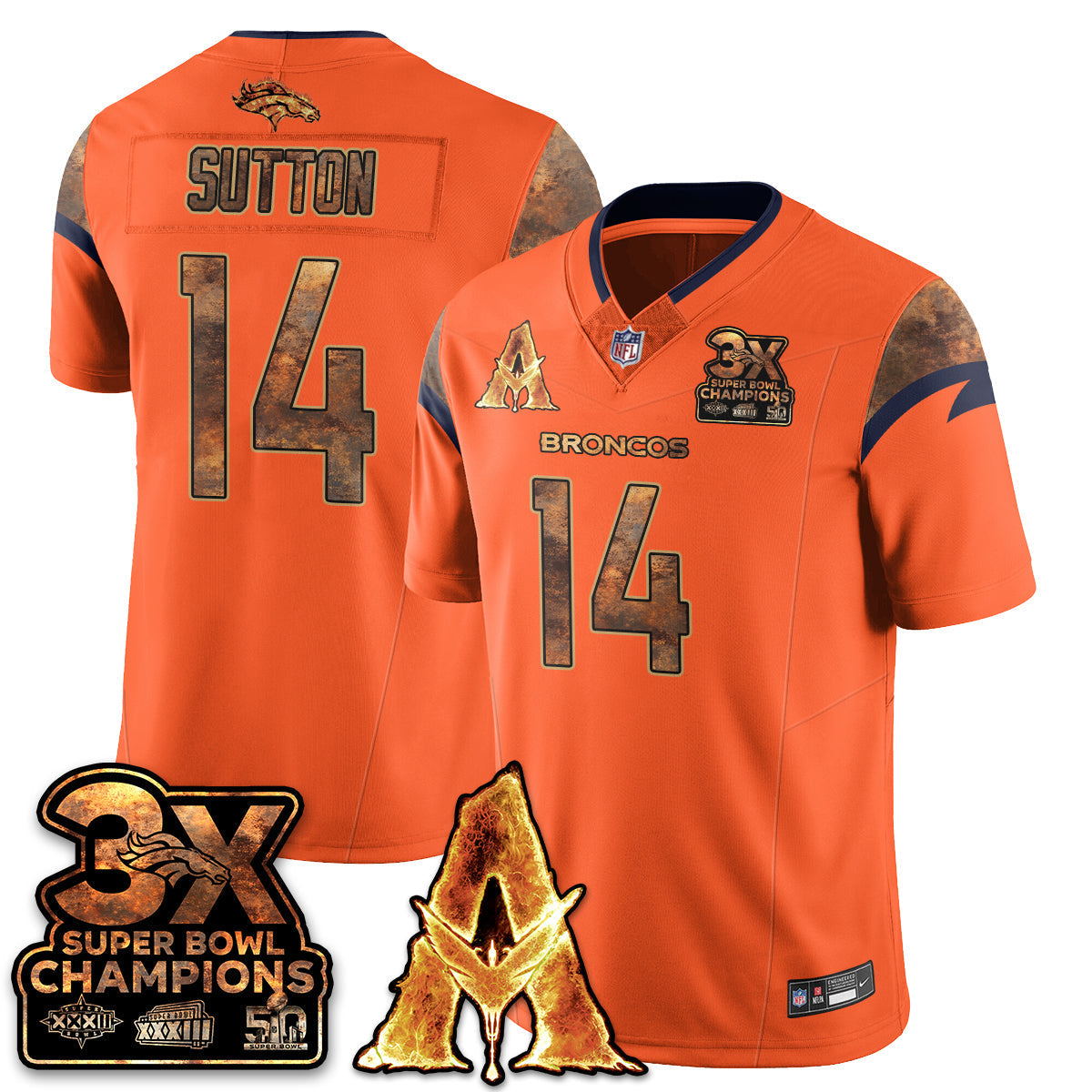DEN x Avatar 3 Fire and Ash Jersey V2 - Stitched-DTD