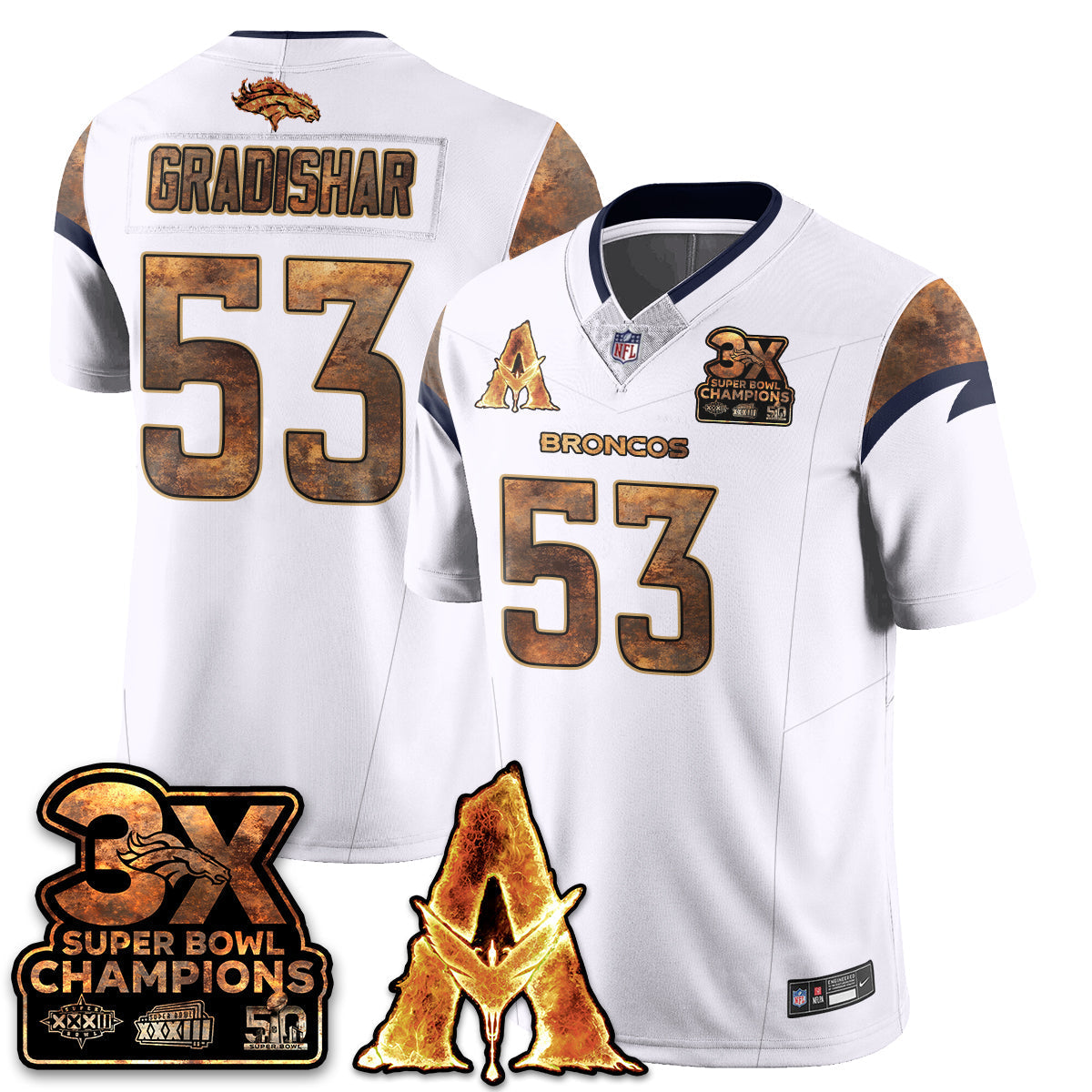DEN x Avatar 3 Fire and Ash Jersey V2 - Stitched-DTD