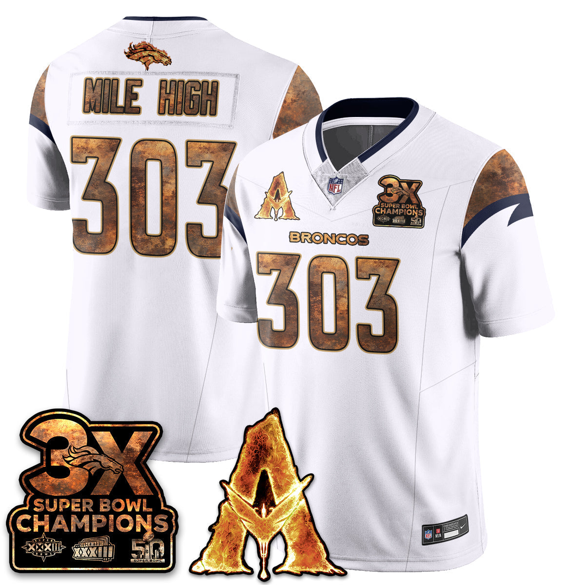 DEN x Avatar 3 Fire and Ash Jersey V2 - Stitched-DTD