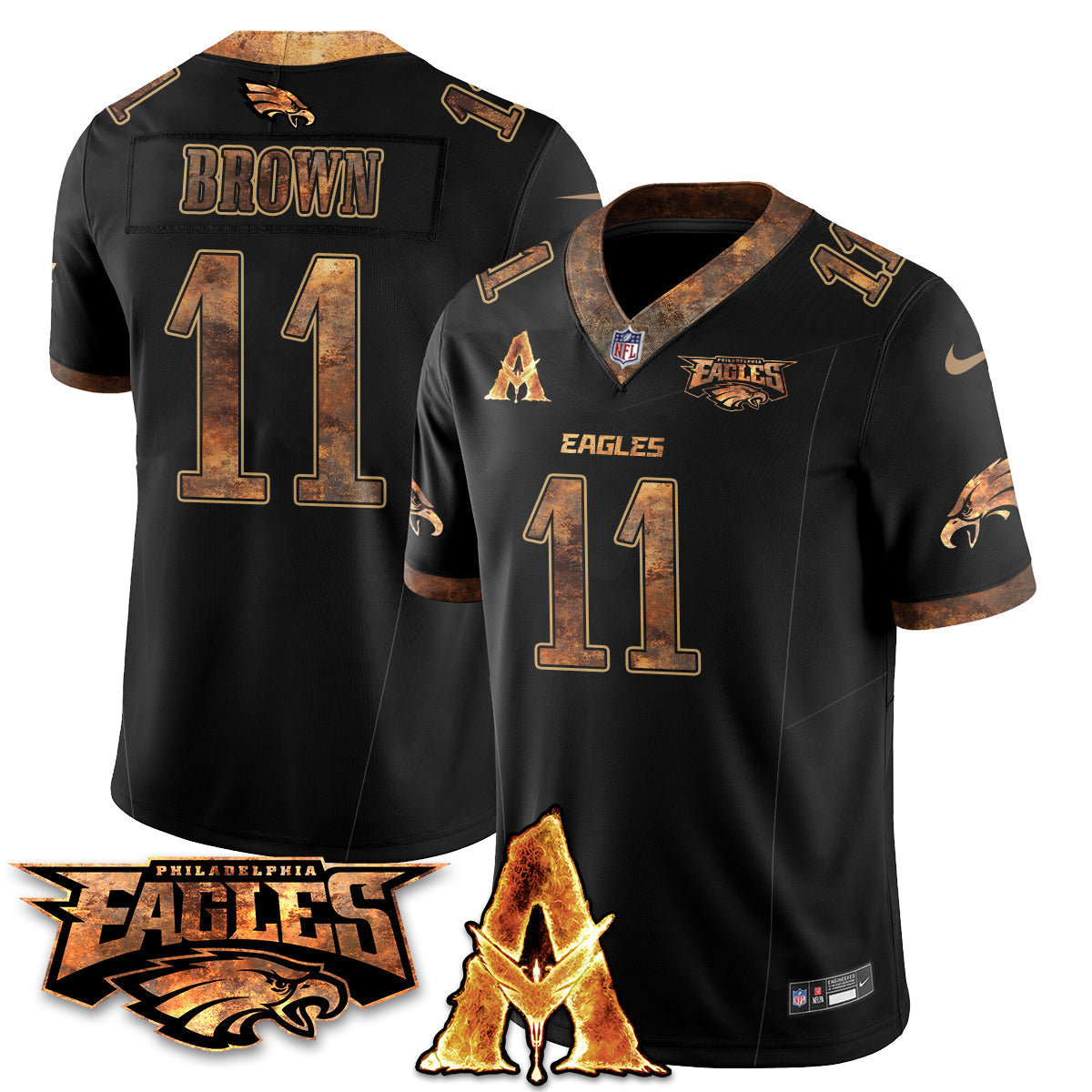 PHI x Avatar 3 Fire and Ash Jersey V2 - Stitched-DTD