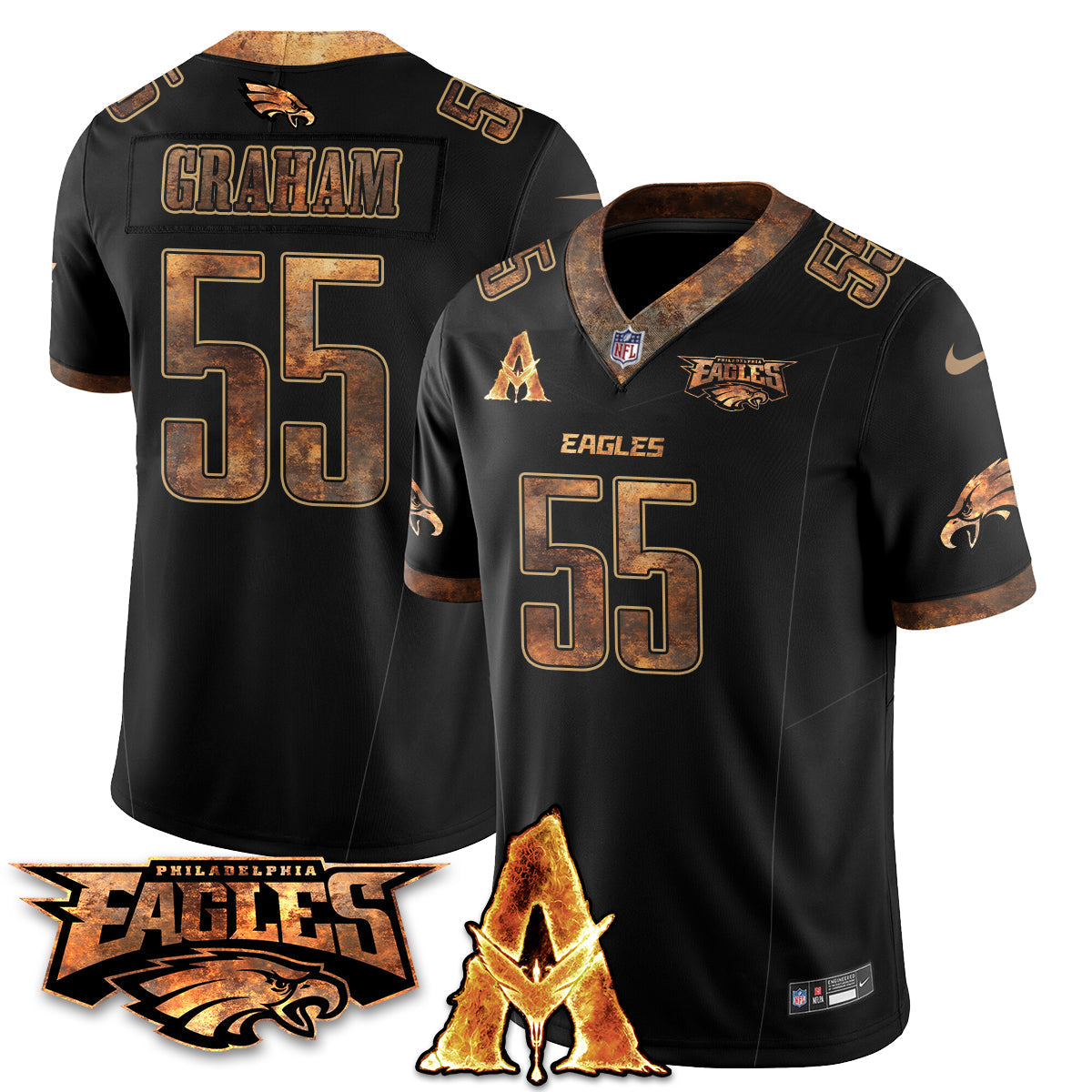 PHI x Avatar 3 Fire and Ash Jersey V2 - Stitched-DTD