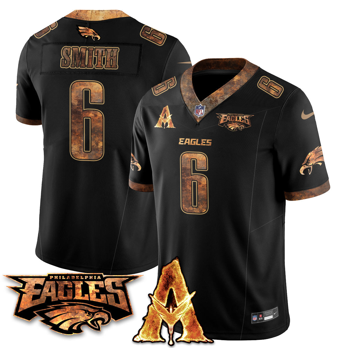 PHI x Avatar 3 Fire and Ash Jersey V2 - Stitched-DTD
