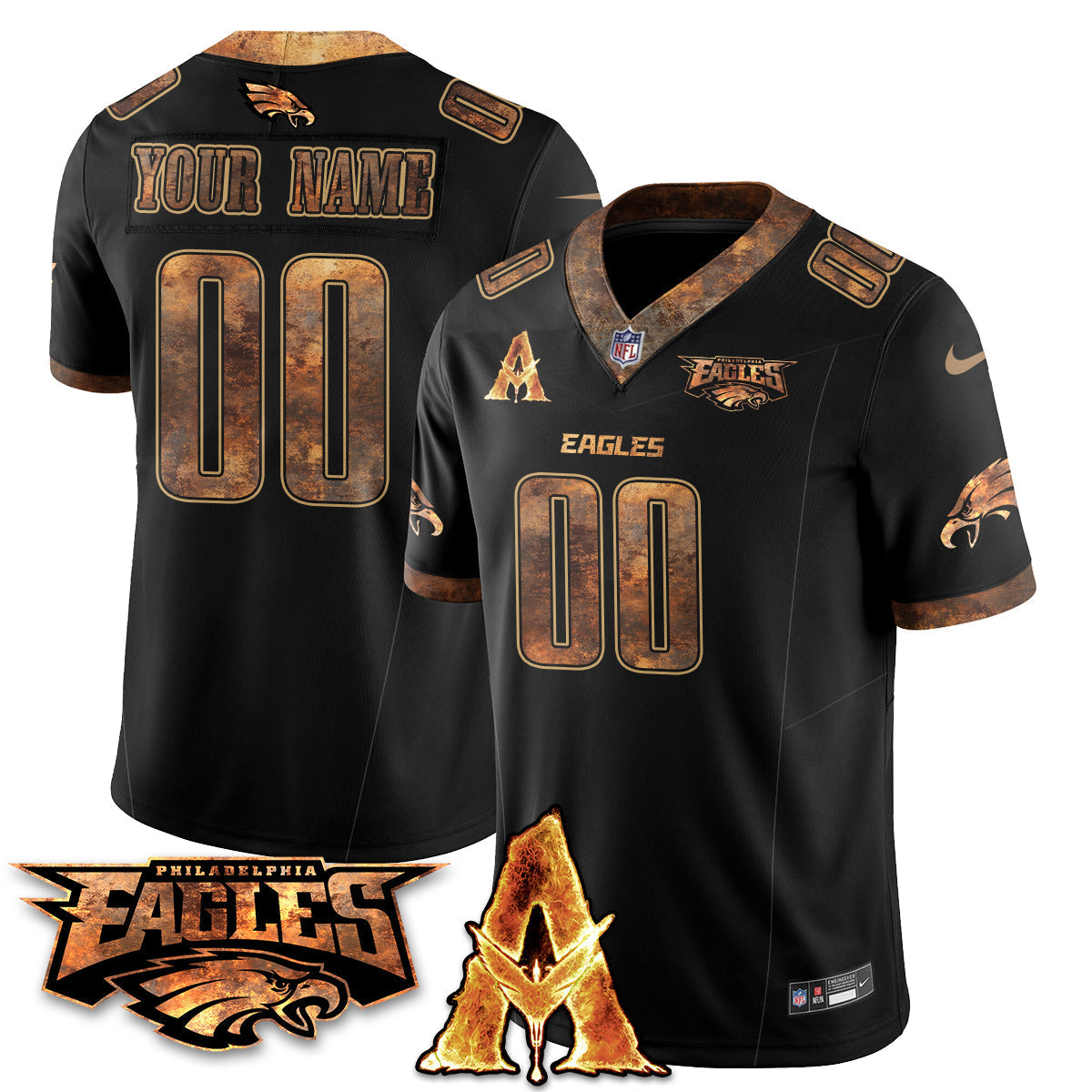 PHI x Avatar 3 Fire and Ash Jersey V2 - Stitched-DTD