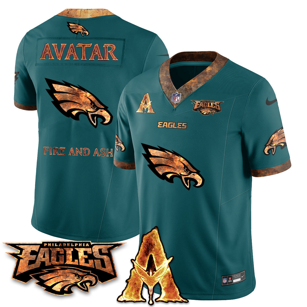 PHI x Avatar 3 Fire and Ash Jersey V2 - Stitched-DTD