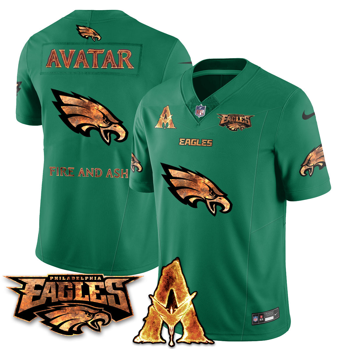 PHI x Avatar 3 Fire and Ash Jersey V2 - Stitched-DTD