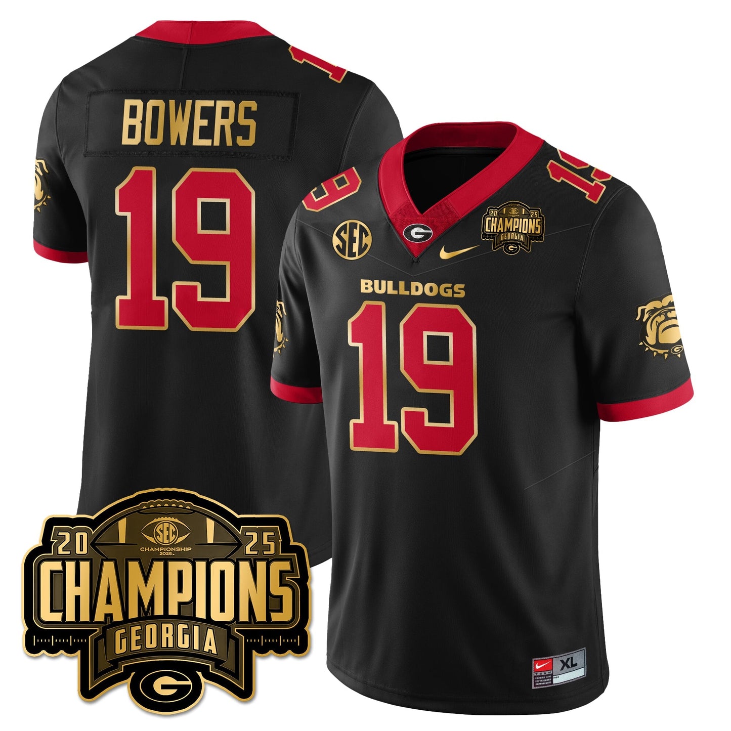 UGA Vapor Limited Jersey - SEC Football Champions - All Stitched-DTD