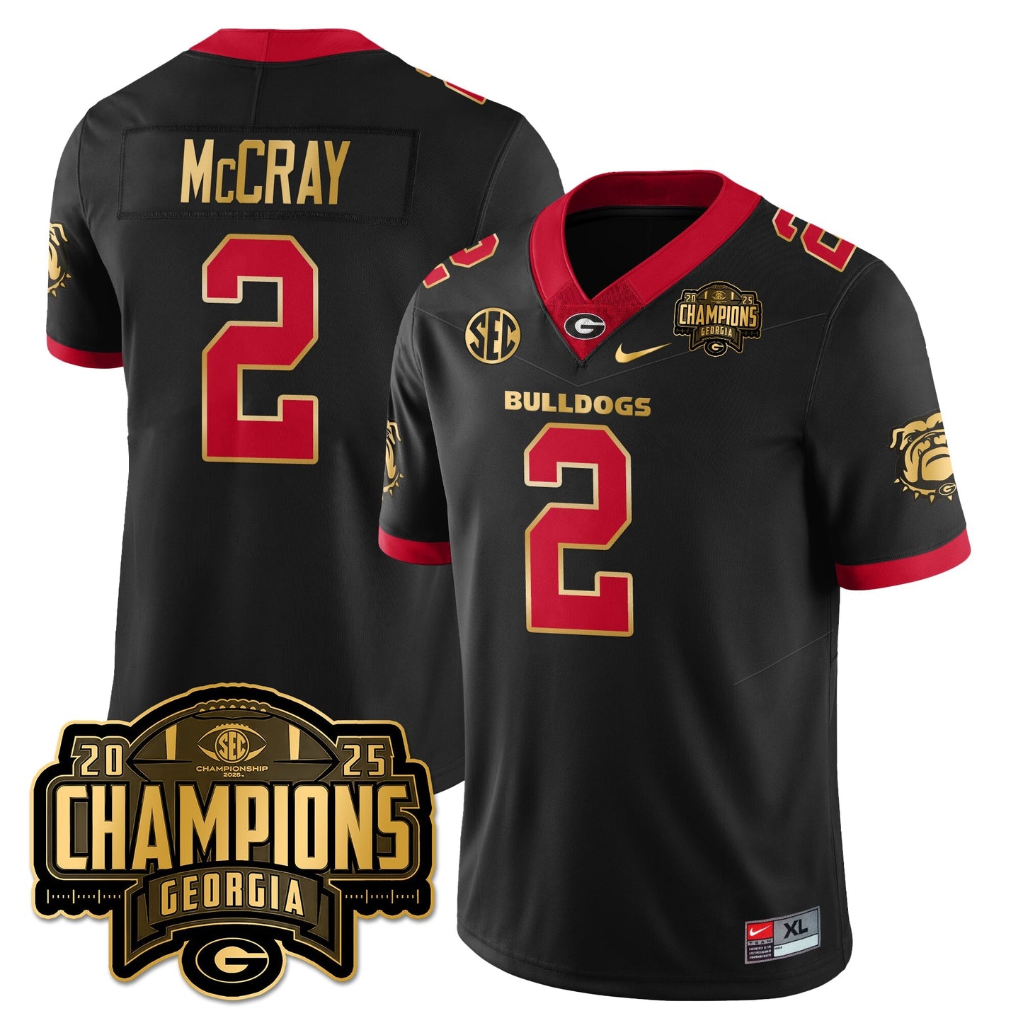 UGA Vapor Limited Jersey - SEC Football Champions - All Stitched-DTD