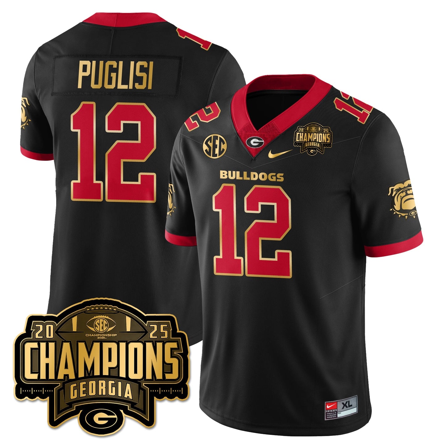 UGA Vapor Limited Jersey - SEC Football Champions - All Stitched-DTD