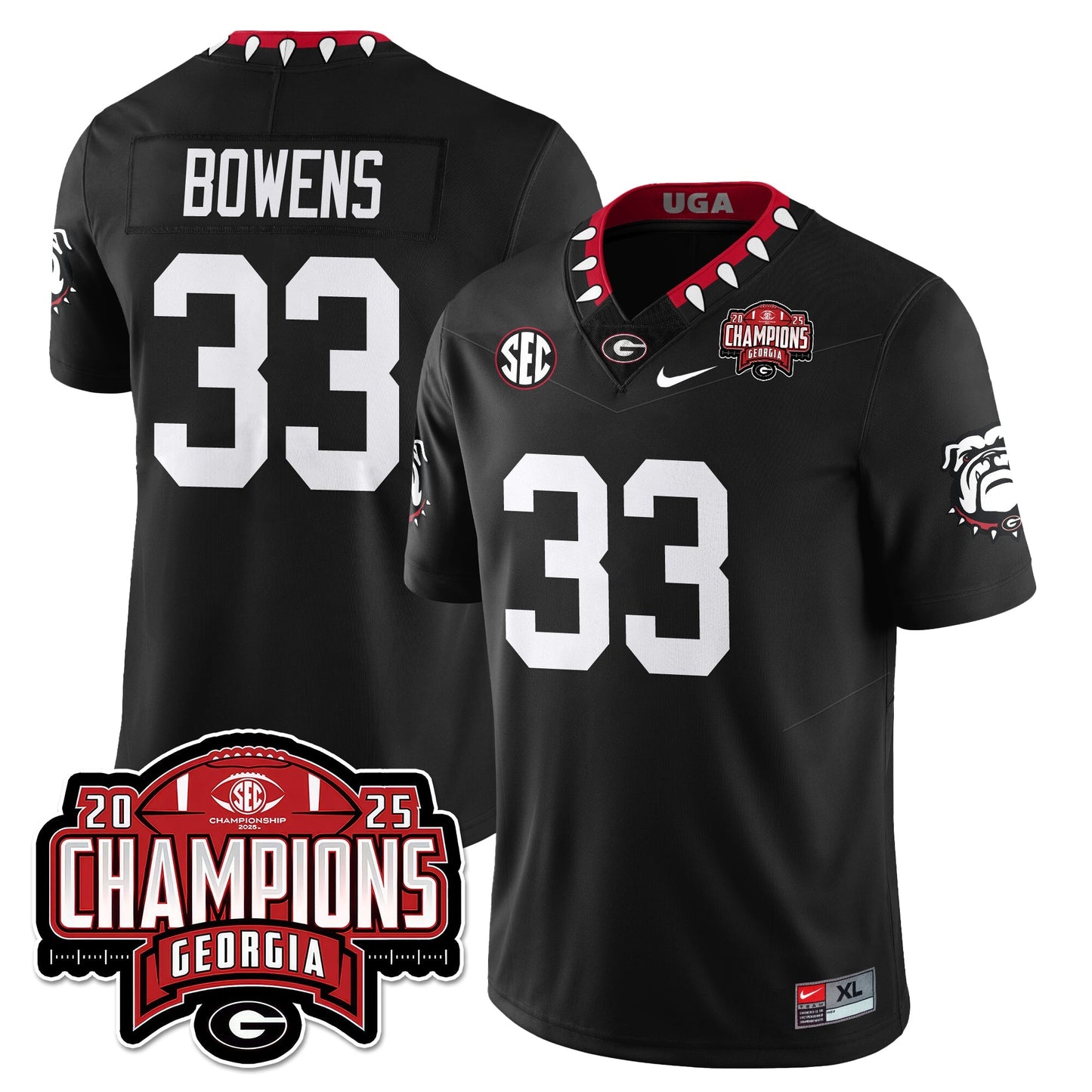 UGA Vapor Limited Jersey - SEC Football Champions - All Stitched-DTD