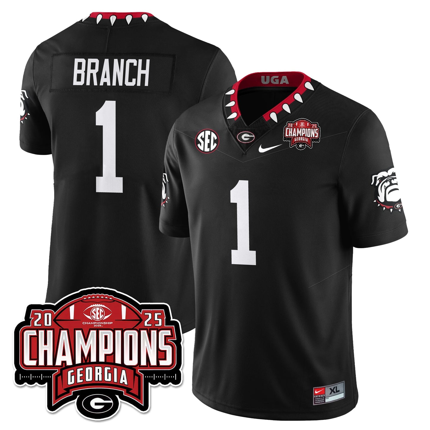 UGA Vapor Limited Jersey - SEC Football Champions - All Stitched-DTD